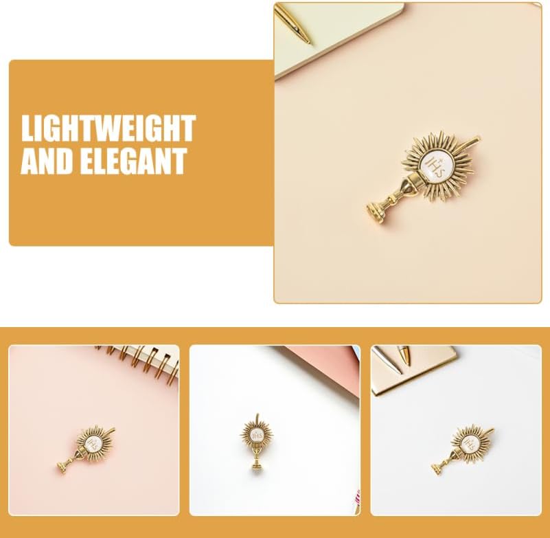 4pcs Religious Lapel Pin Elegant First Communion Brooches for Boys Girls Faith-inspired for Special Occasions