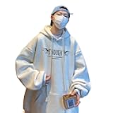 Dynict Men's Rose Letter Graphic Hoodies Vintage Colorful Heavyweight Oversize Gothic Hoodies Casual Baggy Hip-Hop Y2K Hoodie