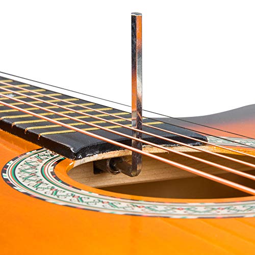 Image of JUAREZ 96.52 cm (38 Inch) Acoustic Guitar with Dual Action Truss Rod, JRZ38C-CTR-3TS Bag, Picks, Allen Key, Extra String Set, 3TS Sunburst