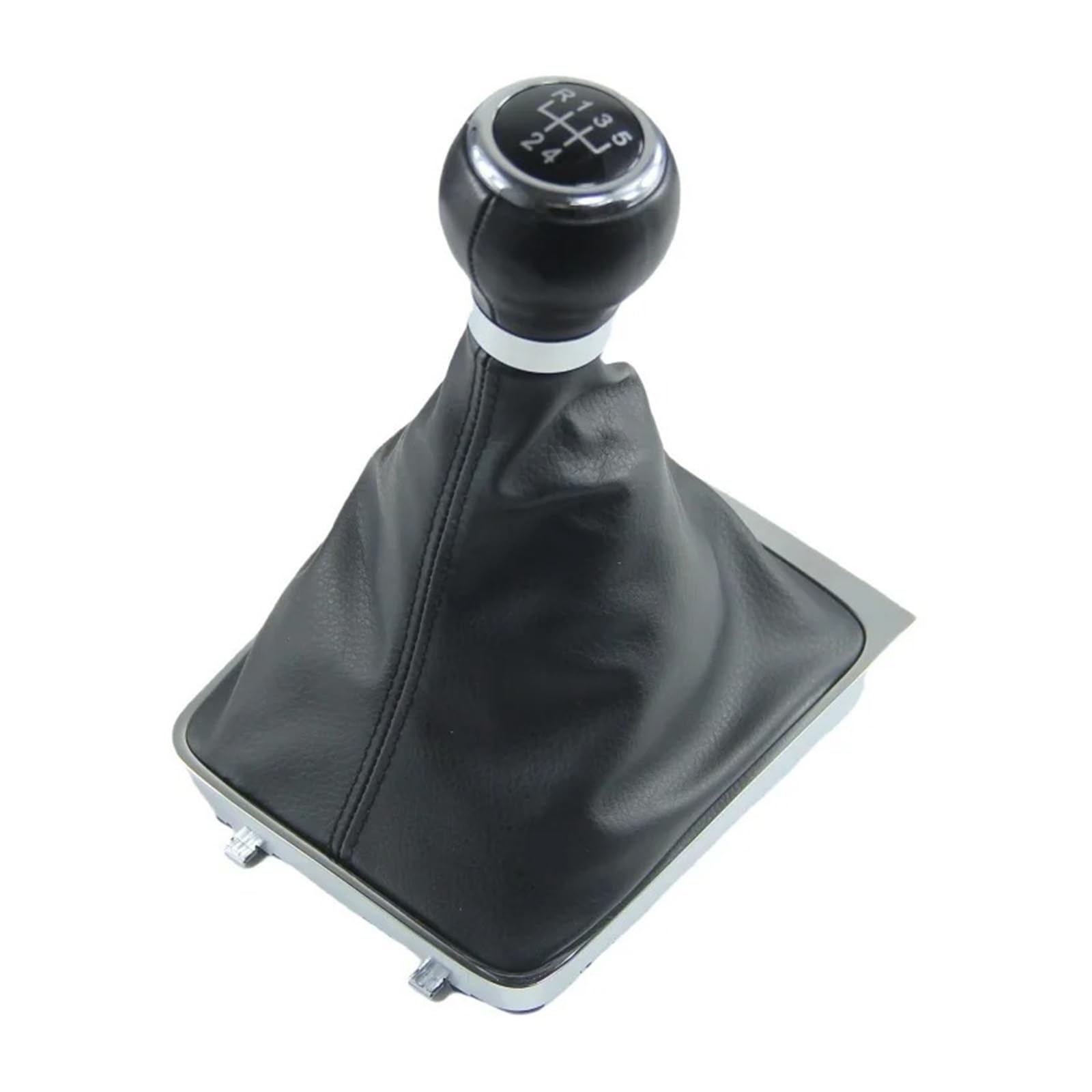 Qmtvfsrh B0076 Car Gear Shift Knob Manual 5/6 Speed Gear Shift Knob Gaiter Boot Collar For Vw For Passat B6 For Passat B7 2005-2015(B0076)