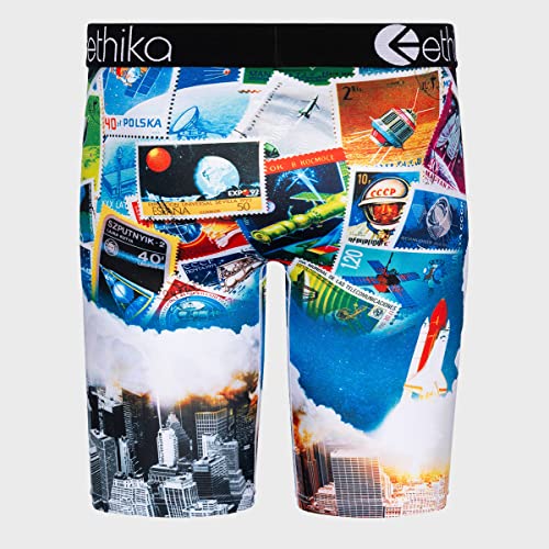Ethika Men’s Boxer Brief, Knee Length, 4-Way Stretch Performance Underwear with Graphic Prints – Need More Space (AST, M)3