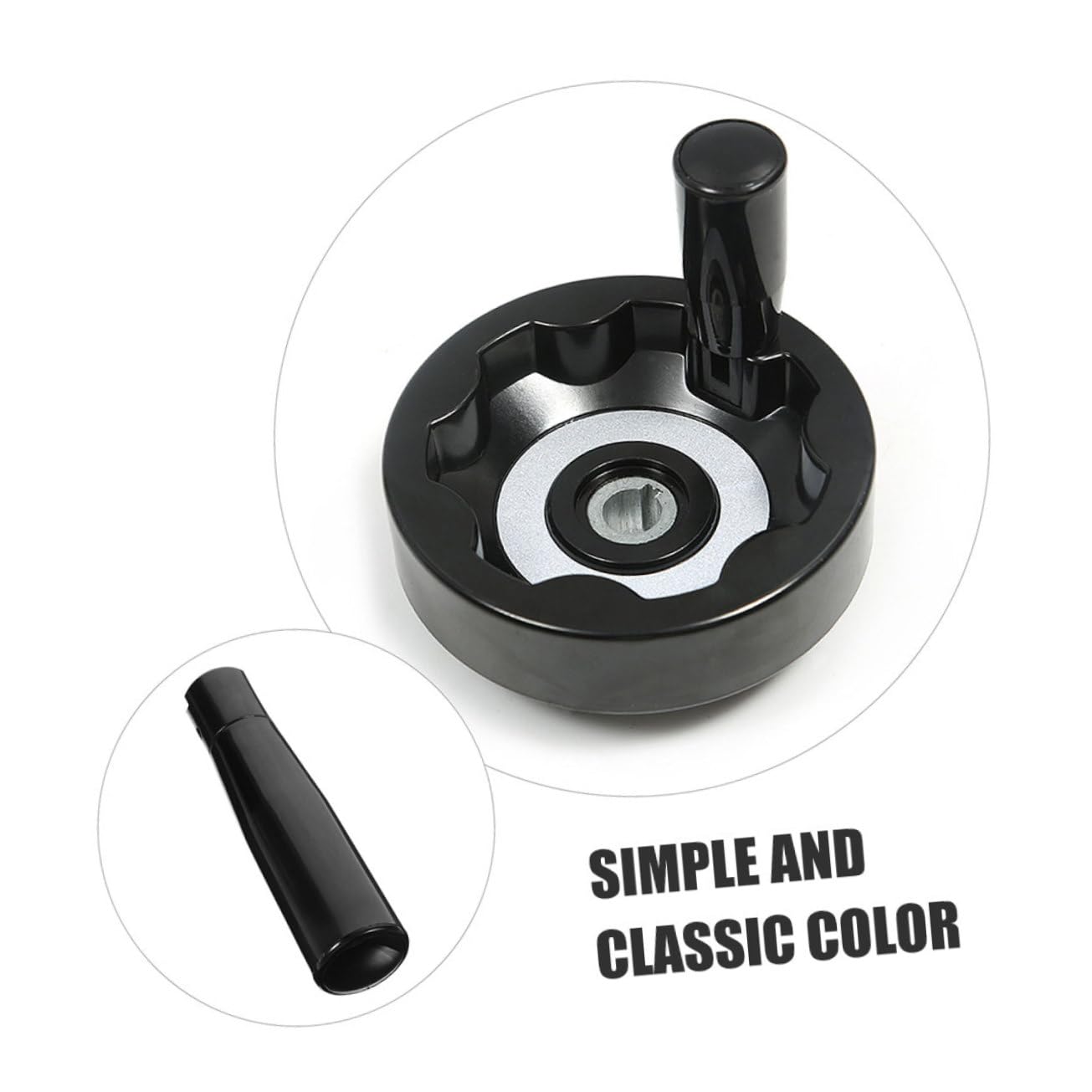 CIYODO 4sets Elegant Revolving Machine Handle Machine Tool Handwheel Comfort Grip Rotating Crank Handle for Industrial Use 2pcs*4