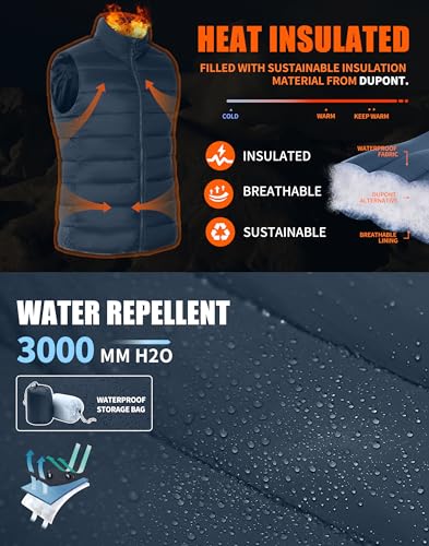 Pioneer Camp Puffer Vest Women Lightweight Packable Sleeveless Bubble Quilted Zip Up Padded Warm Winter Outerwear Puffy Vests4