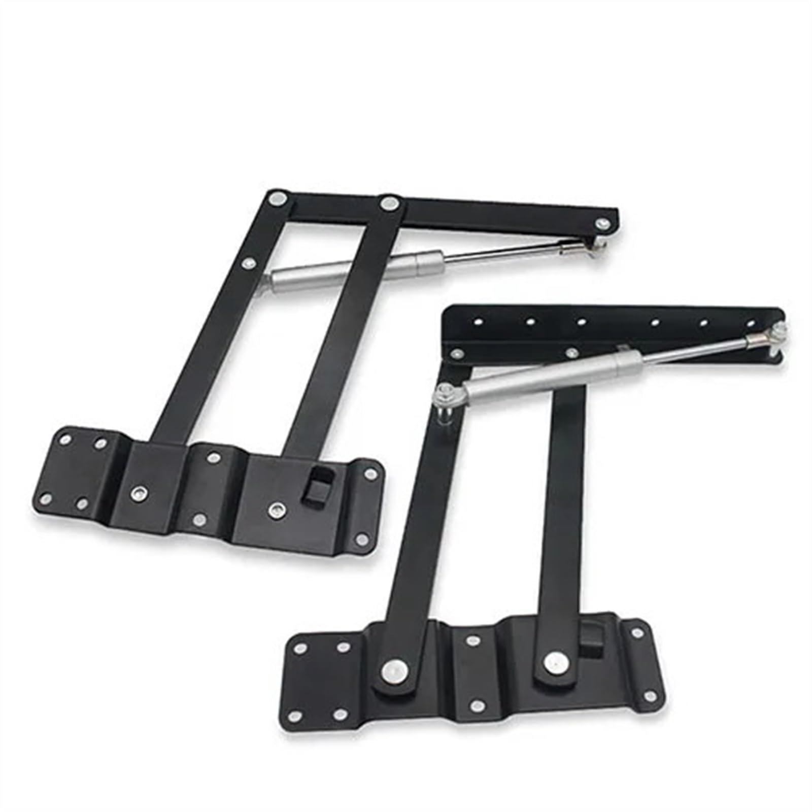 Charnière de table à ressort pliable lot de 2 mécanismes noirs pour surélever un meuble de salon