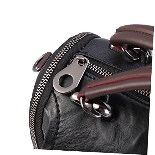 VALICLUD Pu Pillow Bag Cross Carry Bag Woman Bag Messenger Bag for Women Woman Winter Handbag Single Shoulder Bag Woman Barrel Black Pillows Pillow Handbags Shoulder Bag Pu Miss Wallet2