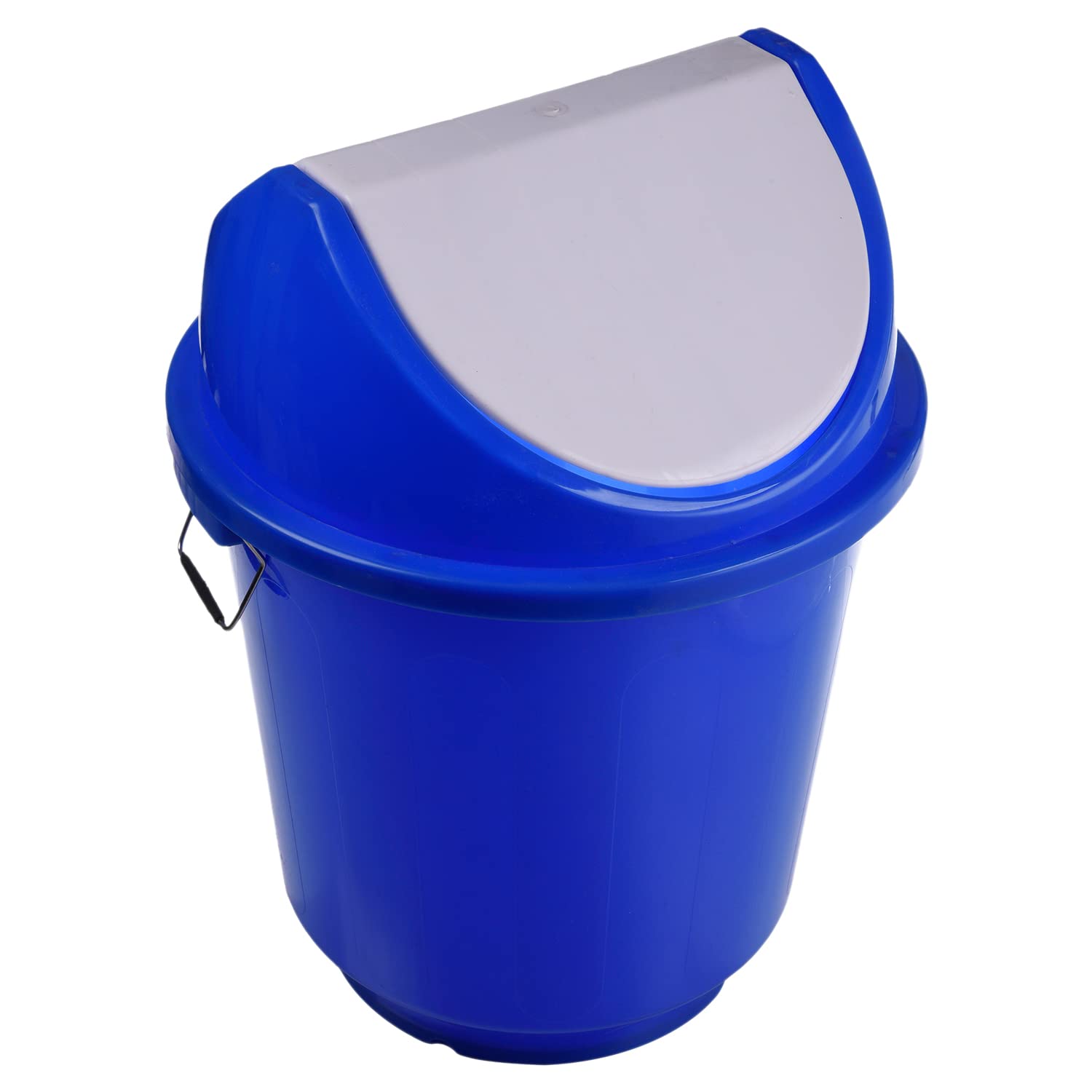 Sponsored Ad - Swinging Lid Dustbin|Plastic Garbage Waste Bin|Trash Can with Handle for Bathroom|Shop|Office|25 Liter (Blue)