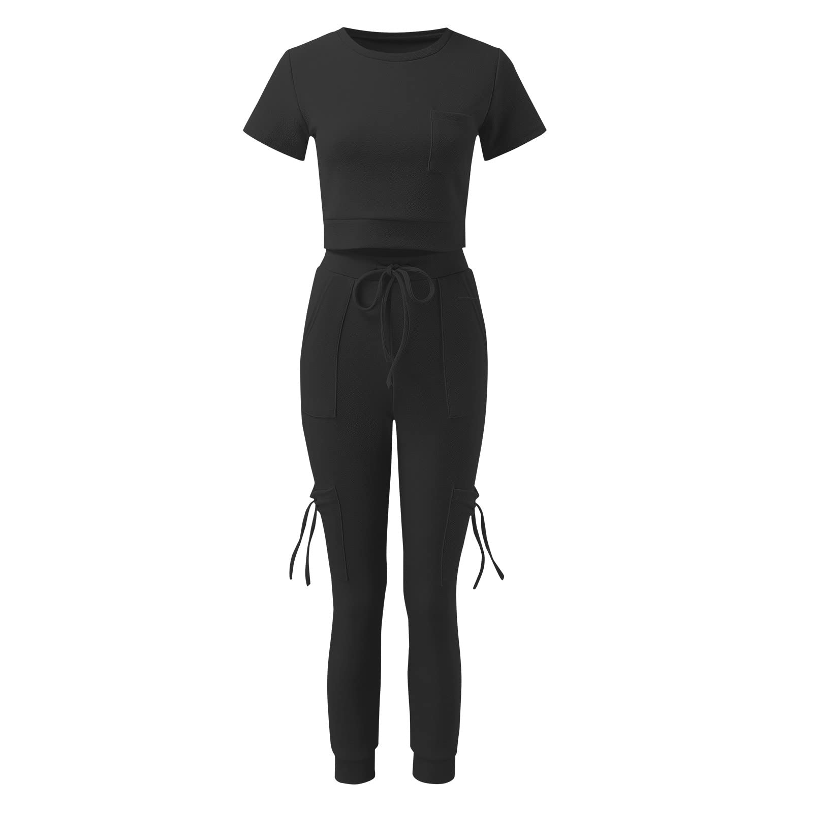 Chándal para mujer, tallas grandes, holgado, largo, elegante, de verano, de dos piezas, para correr, deportivo, con pantalones, yoga, ropa deportiva, ropa deportiva, ligera, ropa de ocio, ropa