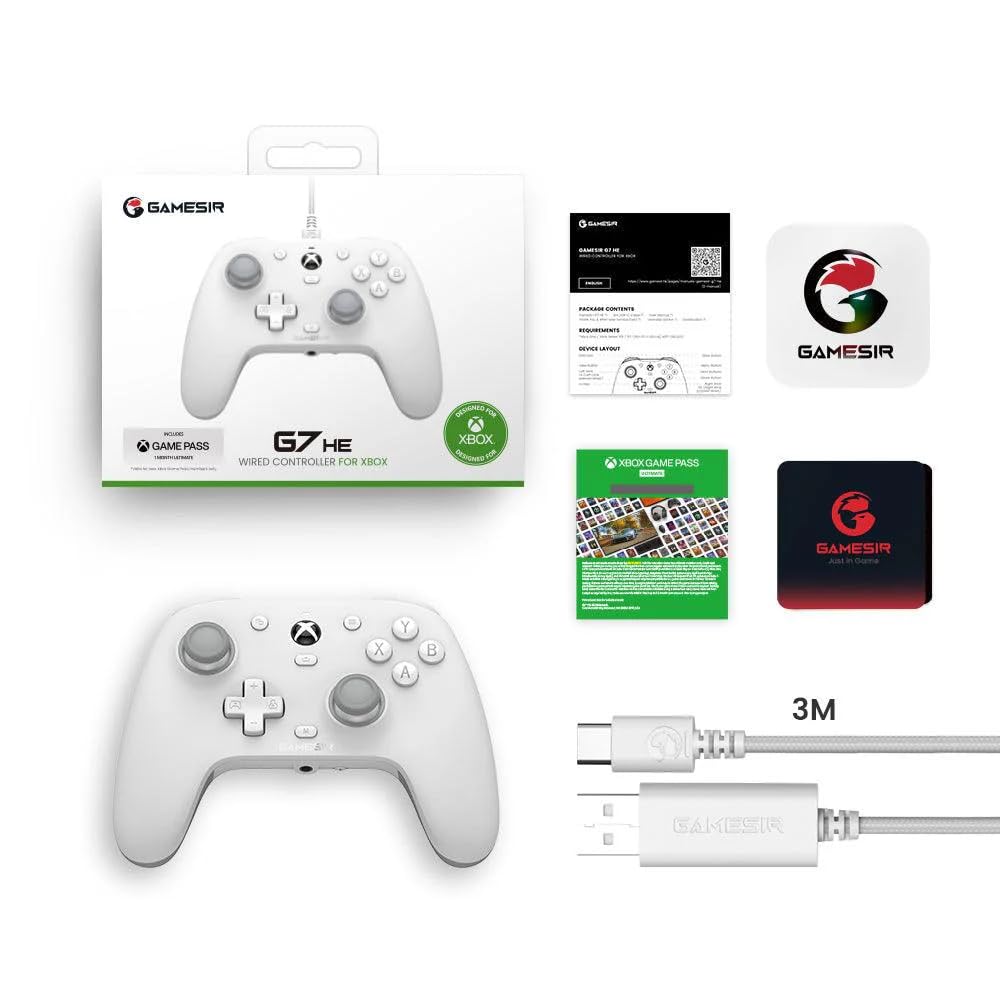 Gamesir Manette G7 HE filaire blanche