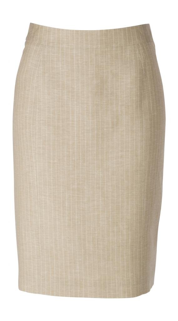 Womens Wool Linen Pencil Skirt