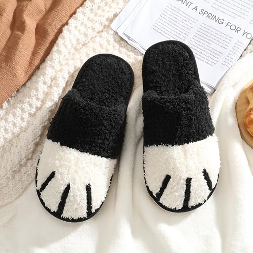 MAXTOP Women's Cat Paw Cozy Slippers Warm Gifts for Women Men with Memory Foam Trendy Cute Fuzzy Winter House Shoes Indoor Outdoor3