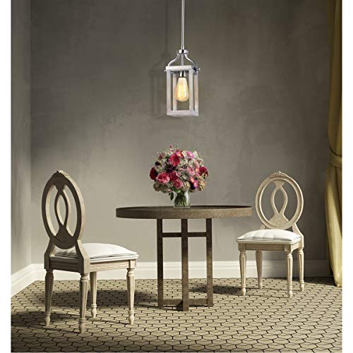 Eglo Lighting 203104A Montrose - One Light Mini Pendant, Acia Wood/Brushed Nickel Finish, 12.00X5.00X5.00 #TOP2
