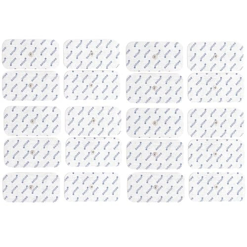 Lot de 20 électrodes rectangulaires 10x5 cm axion | Compatible avec les appareils Beurer et Sanitas...