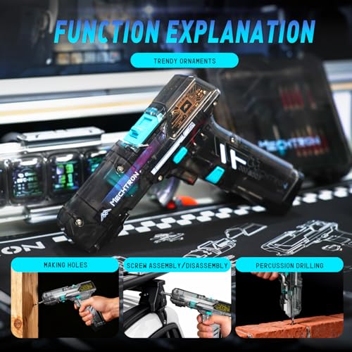 Taladro inalámbrico de mano tipo pistola 8V con doble velocidad miniatura 3