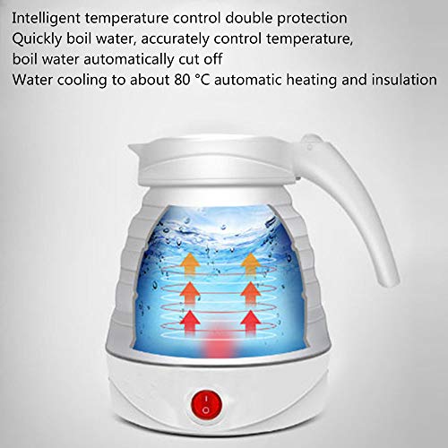 Hervidor eléctrico plegable 800 ml dual voltaje azul miniatura 5