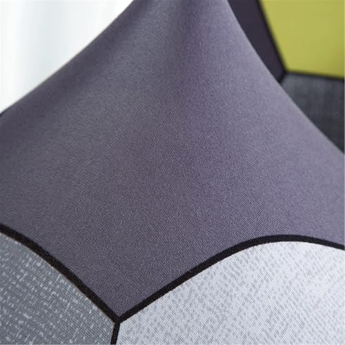 Image of Styleys Chair Covers for Dining Room, Stretch Dining Chair Cover, Washable Spandex Kitchen Chair Slipcovers (Set of 8, Multi Hexagon Pattern, SD3225)