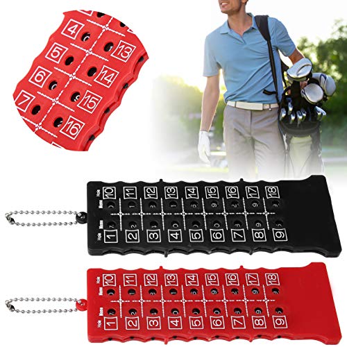 SUNGOOYUE 2pcs Score Counter 18 Holes, Olf Stroke Counter Score Scorecard Holder Lap Counters Accessories for Men Women - Image 4