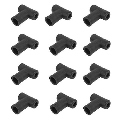 Paquete de doce botas en T de línea de retorno de inyección para JD T23425 para retroexcavadora Oliver 7815 7817 para blanco 163670A