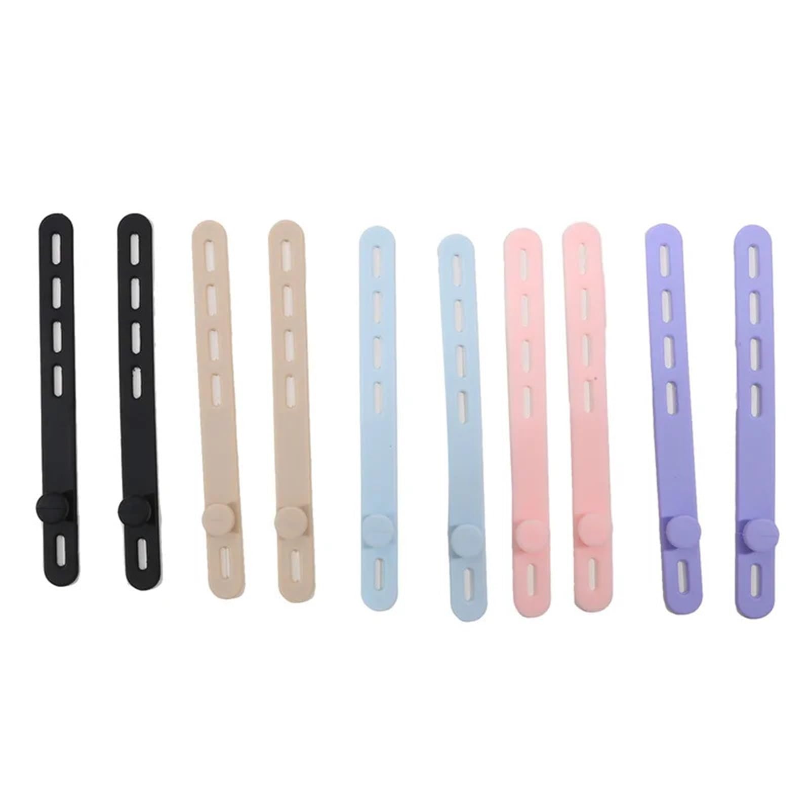 Yangshe Mixing Colors 80Pcs Silicone Cable Ties Reusable Wire Organizer Straps For Cords