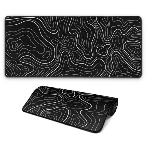 FTSYAD Large Computer Mouse Pad with Non-Slip Base for Desktop, Cute Gaming Mouse Mat with Stitched