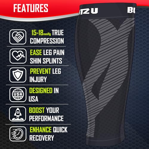 Blitzu FBA_POWER+CALF Calf Compression Sleeves thumb #4