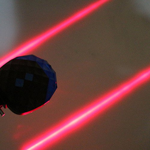 Yygift® Bicycle Cycling Laser Led Tail Light Mountain Bike Back Safety Warning Alarm Rear Light Laser Lane 5 Leds-Blue #TOP6