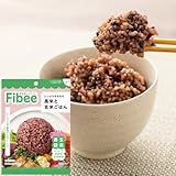 ミツカン Fibee レンジでもちもち 黒米と玄米ごはん 12食 | レトルト 発酵性 食物繊維 レンジ 調理可 パックご飯 ストック ファイビー