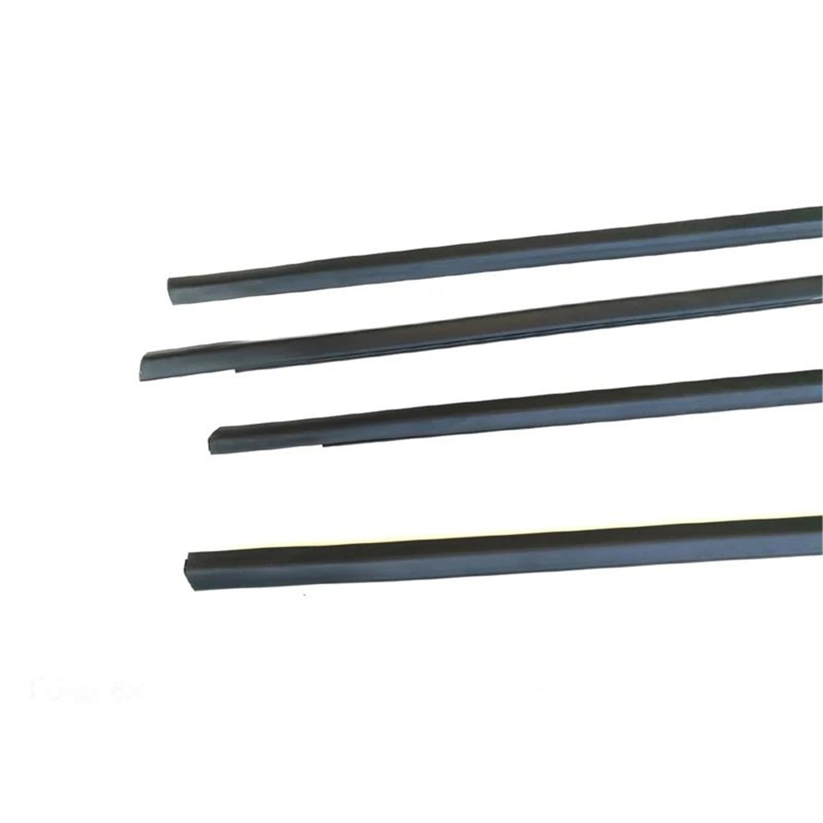 Junta Goma Puerta Coche 4 Protectores Goma Ventanas Exteriores Para Skoda Para Rapid 2013-2019 Decoración Burletes Tira Sellado Coche(Out black)