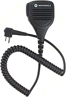 Vista 1 de Motorola Original OEM PMMN4013 PMMN4013A Remote Speaker Microphone with 3.5mm Audio Jack, Coiled Cord & Swivel Clip, Intrinsically Safe