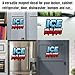 Ice Melts Under Resistance Magnet Decal Vintage Anti Ice Pro Immigration Liberty Reusable Magnetic Sign Bumper Sticker for Fridge Car Truck Locker 5.5in