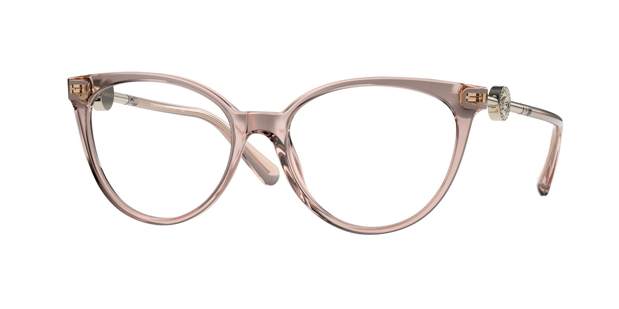 Versace VE3298B - 5339 Eyeglass Frame TRANSPARENT PINK w/DEMO LENS 53mm