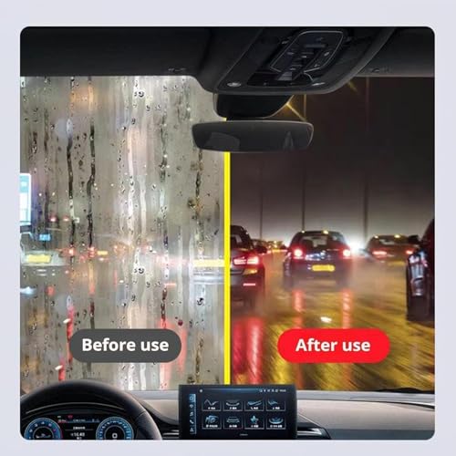 Image of Car Glass Oil Film Remover Brush with Built-in Cleaning Liquid Dispenser - Windshield Oil Film Cleaner for Car Windows, Rear View Mirrors & Auto Glass Surface Cleaning Tool