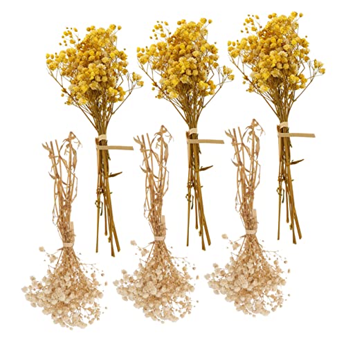Flores Artificiales Secas Cabilock Babys Breath Decoración miniatura 1