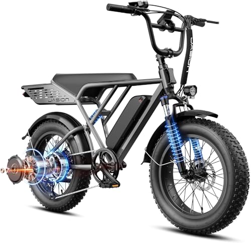 Image of Jasion RetroVolt & Pro Electric Bikes for Adults, Fat Tire, All-Terrain