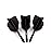 CUESOUL Integrated Dart Shaft and Flights Standard Shape,Set of 3 pcs Unique Designed Pattern