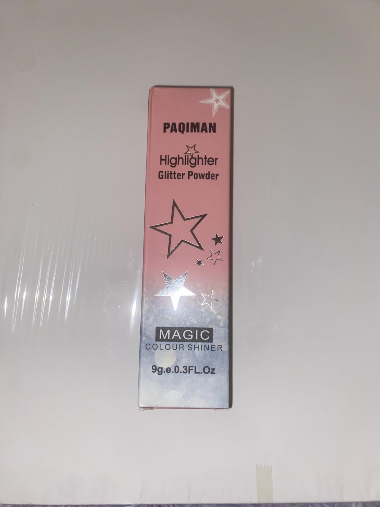 JISKG Glitter Powder Highlighter Makeup, Body Brightens the Natural Three-Dimensional Face Blusher Fairy Highlight Patting Powder. (01#White Moonbeam)