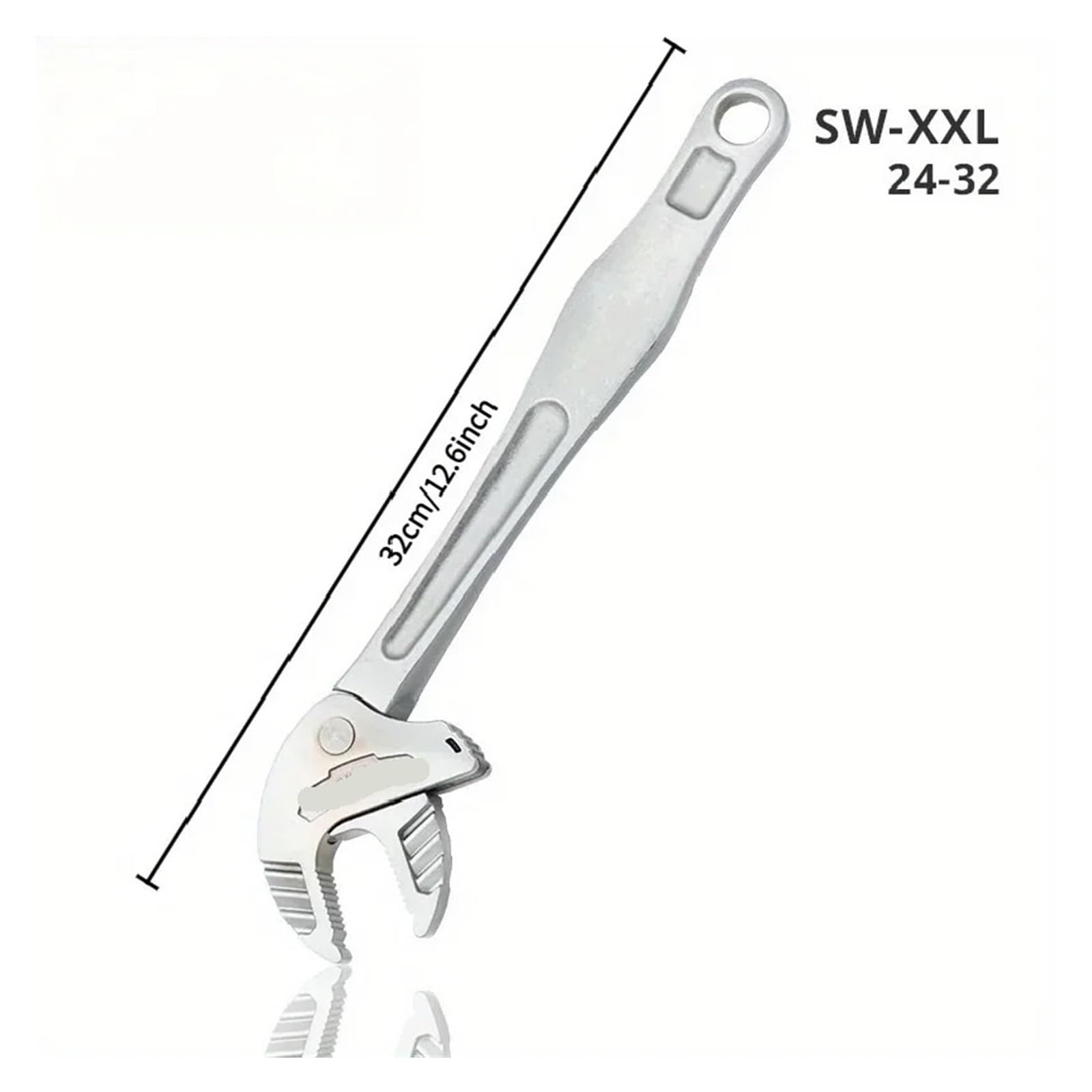 Pinza a Pappagallo Chiave industriale a granchio for impieghi gravosi con cricchetto autoregolante, ganascia larga for la produzione di tubazioni automobilistiche(16-19 mm)