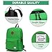 VASCHY Lightweight Backpack for School, Classic Basic Water Resistant Casual Daypack for Travel with Bottle Side Pockets (Green)