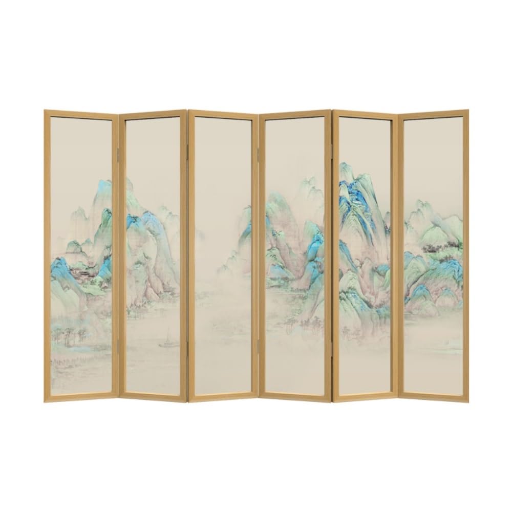 Privacy Screen Creative Chinese Screen Partition Living Room Porch Office Semi-transparent Privacy Foldable Background Wall Room Divider