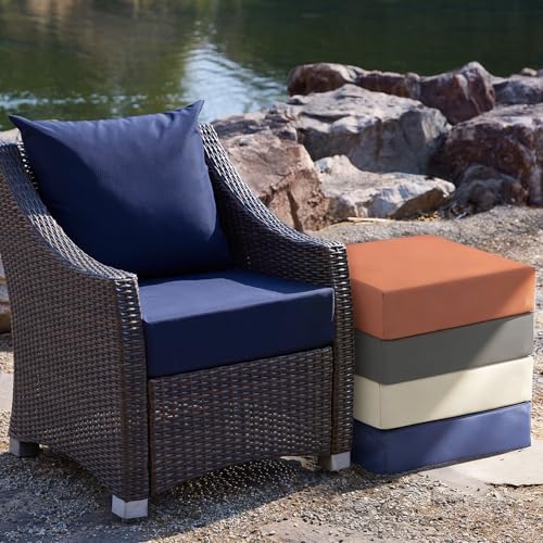Outdoor Chair Cushions, Waterproof & Fade Resistant Patio Cushions (Navy Blue) STARTING at $18.49 AC - image 8