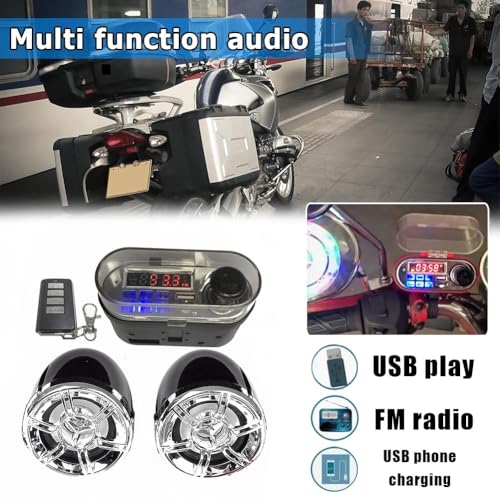 Parlante Manillar para Moto 12V con Dos Altavoces miniatura 5