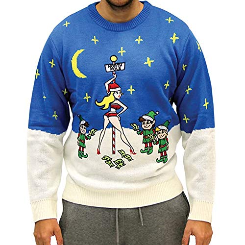 Costume Agent Ugly Christmas Stripper Pole Adult Sweater