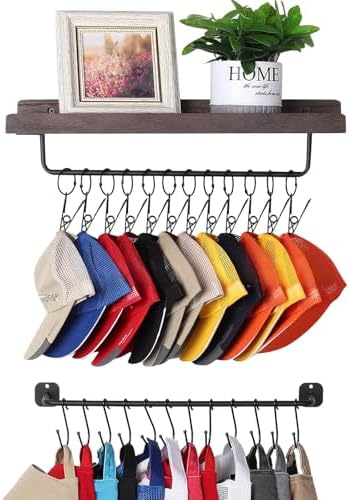 Amazon.com: Perfect Curve Cap Rack System 36 – Baseball Cap Organizer ...