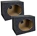 QPower 2-Pack 6x9 Inch Speaker Box Enclosures, Angled Style, Black - Car Stereo and Sound System Accessories - Portable Audio Equipment for Vehicles