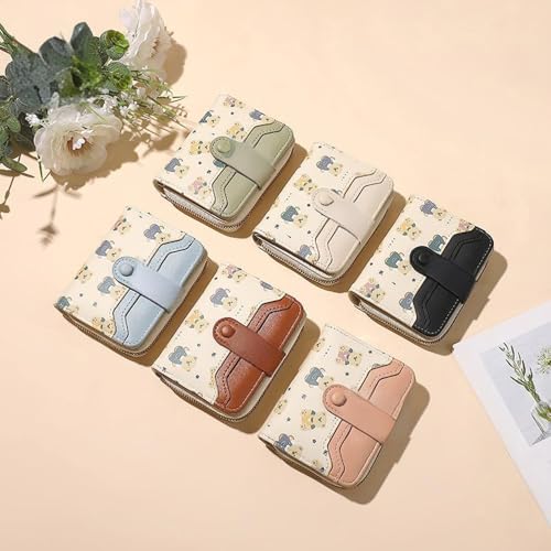 Short Printed Wallets Multi-card Slots for ID Storage Zipper Coin Purses Small and Portable Daily Commuting3