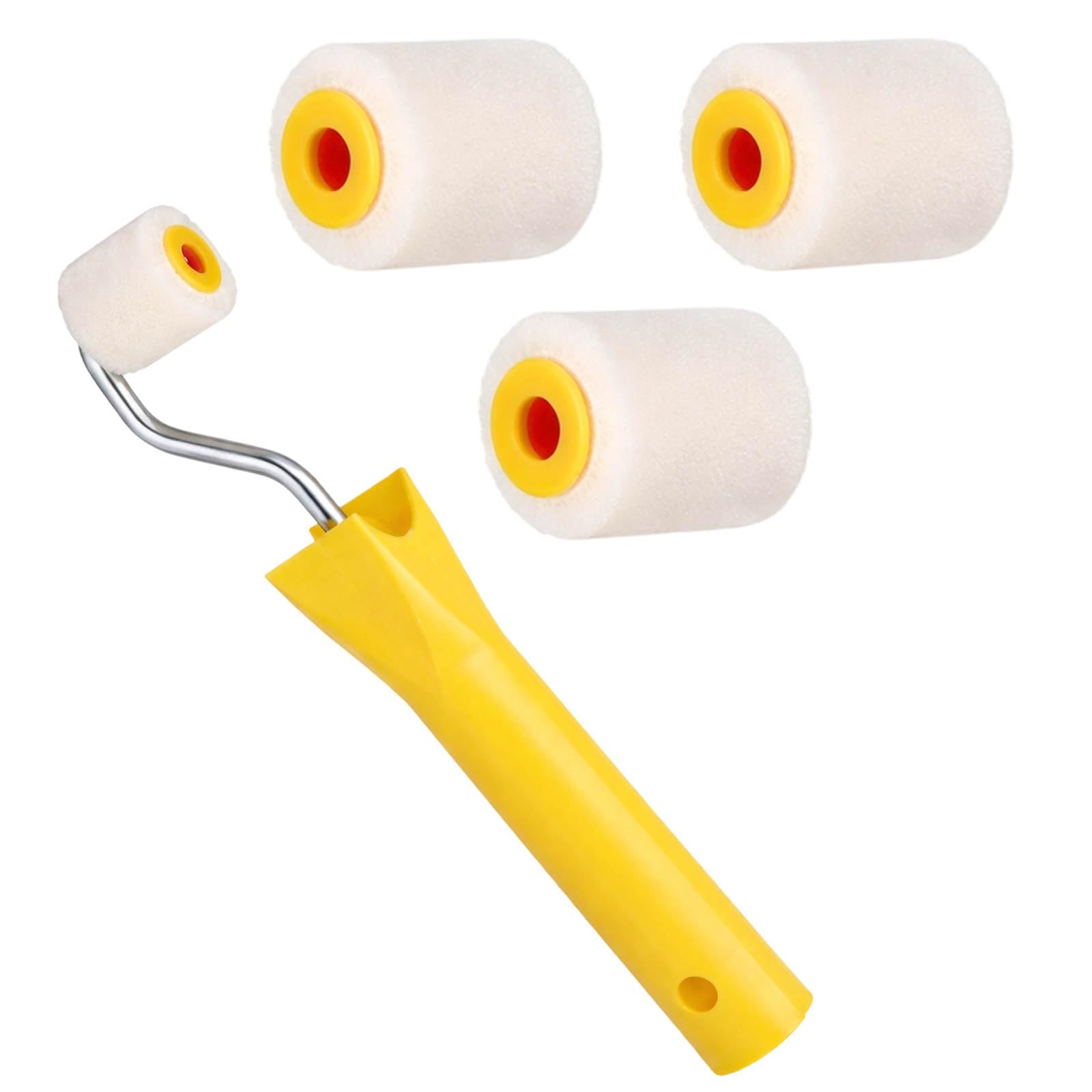 Small Paint Roller Mini Rollers Set for Painting, Compact Corner Roller for Tight Spaces and Furniture Refinishing, Smalls Roller with Paint Tray for Craft Projects and Window Frame Maintenanc