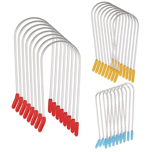 24Pcs Hot Roller Clips, Portable Hot Curler Clips Replacement Securing Pins Hair Clip for Rollers (Large, Medium, Small)