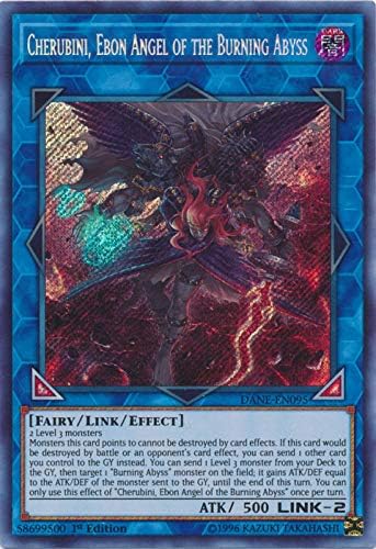 Yu-Gi-Oh! - Querubín, Ángel de Ébano del Abismo Ardiente - DANE-EN095 - Secret Rare - 1ª Edición - Dark Neostorm