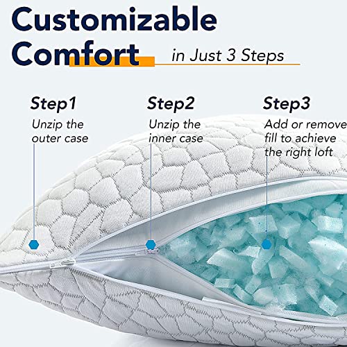 Almohada de espuma viscoelástica ajustable estándar miniatura 7