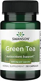 Chá Verde 500mg Swanson 30 Capsulas Importado
