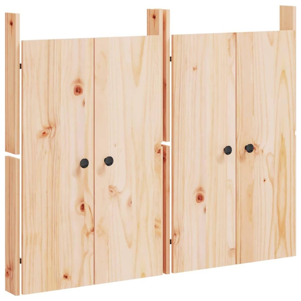 Puertas de cocina para exteriores, 2 unidades, 50 x 9 x 82 cm, madera maciza de pino